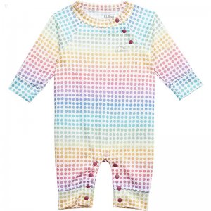 L.L.Bean Wicked Warm Underwear One-Piece Print (Infant) Rainbow Dots ID-yTLFcjF1