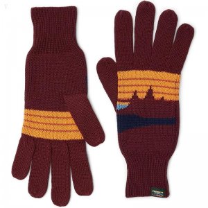 L.L.Bean Katahdin Gloves Carbon Navy/Burgundy ID-XBj8yNDQ