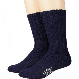 L.L.Bean Merino Wool Ragg Socks 10\ Navy/Navy ID-WplmLOfN