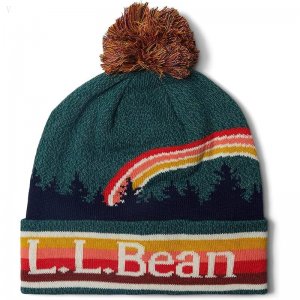 L.L.Bean Katahdin Pom Graphic Hats Lawn Green ID-B4OvHcsO