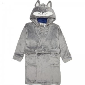 L.L.Bean Cozy Animal Robe (Little Kids) Mineral Gray ID-TbMLFdnf