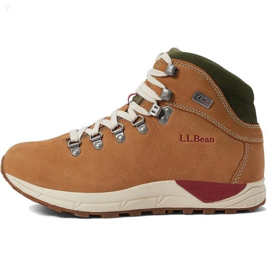 L.L.Bean Alpine Hiking Sneaker Water Resistant Saddle ID-hD5pRDlE