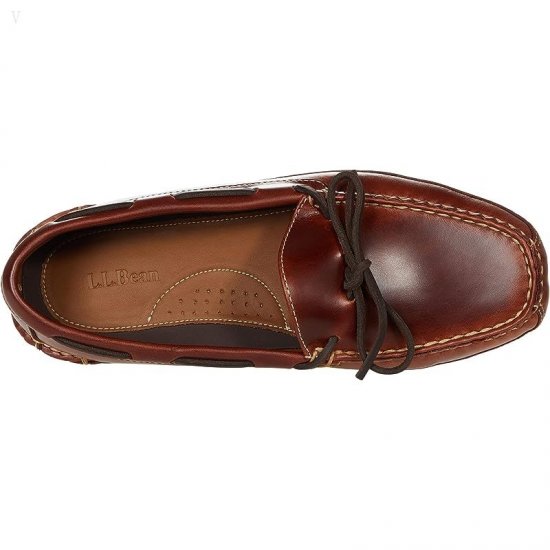 L.L.Bean Leather Double-Sole Slipper Leather Lined Brown ID-94wf22Ws