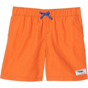 L.L.Bean Stowaway Shorts (Big Kids) Peak Orange ID-syYjtk3d