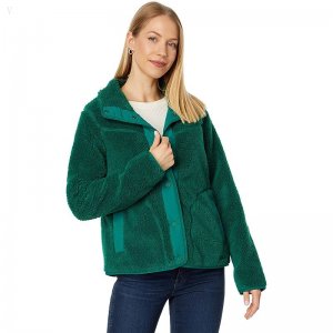 L.L.Bean Bean's Sherpa Fleece Jacket Emerald Spruce ID-EKasibJ5