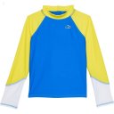 L.L.Bean Sun-and-Surf Swim Shirt (Big Kids) Capri Blue Color-Block ID-eb6kMOK3