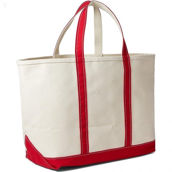 L.L.Bean Boat and Tote Large Red Trim ID-T34pqsrC