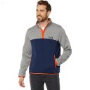 L.L.Bean Sweater Fleece Pullover Color-Block Regular Woodsmoke/Bright Navy ID-IUYjmAzU