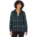 L.L.Bean Fleece Lined Flannel Shirt Hoodie Plaid Deep Spruce ID-FMm51IPD