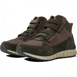 L.L.Bean Snow Sneaker 5 Boot Mid Water Resistant Insulated Hook-and-Loop Loden/Dark Earth ID-7dnLjTrt