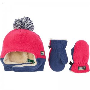 L.L.Bean Mountain Classic Fleece Hat and Mitten Set (Infant/Toddler) Hollyberry ID-r7Y6JRuP