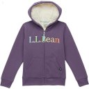 L.L.Bean Sherpa-Lined Hoodie (Little Kids) Muted Purple ID-cTkT8K1C