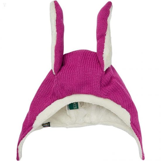 L.L.Bean Fleece Animal Hat (Infant/Toddler) Magenta Haze Bunny ID-bL2YCWjt
