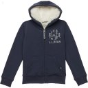 L.L.Bean Sherpa-Lined Hoodie (Little Kids) Carbon Navy ID-W4x5AkLi