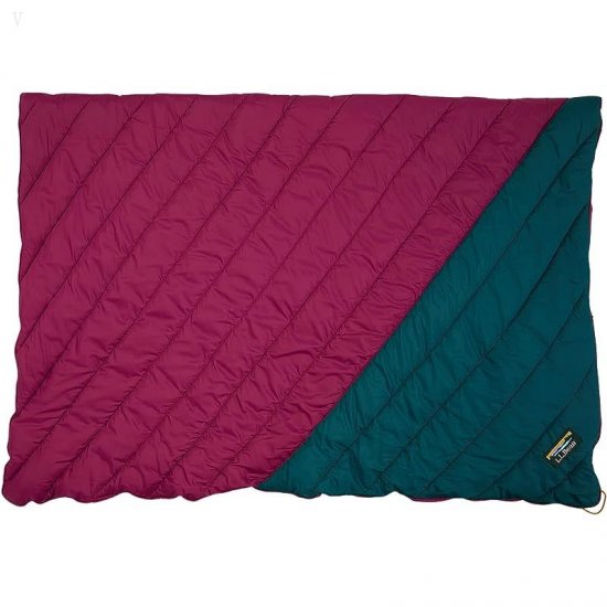 L.L.Bean Mountain Classic Camp Blanket Spruce/Rich Berry ID-NP4S0iD3