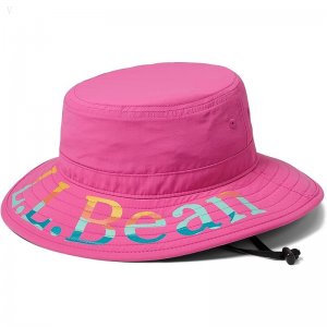 L.L.Bean Sun Shade Bucket Hat (Little Kids/Big Kids) Wild Rose ID-hiO0Mre7