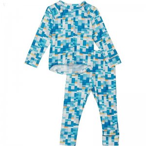 L.L.Bean Wicked Warm Midweight Underwear Set Print (Toddler) Astral Blue Geo ID-aaAqrg76