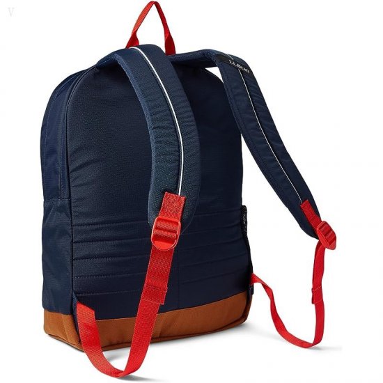 L.L.Bean Mountain Classic School Backpack Classic Navy/Glazed Ginger ID-liYcPHhe