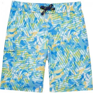 L.L.Bean Beansport Swim Shorts Print (Big Kids) Yellow Sun Camo ID-Pi217YuL
