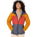 L.L.Bean Bean's Down Hooded Jacket Color-Block Nautical Navy/Bright Bronze ID-phJ1occH