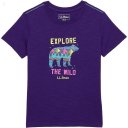 L.L.Bean Graphic Tee Glow in the Dark (Little Kids) Rich Purple Explore Wild ID-VZWlKjkl