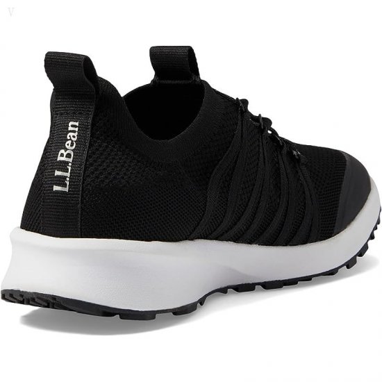 L.L.Bean Active Sport Shoe Knit Lace-Up Black ID-h95zxg39