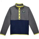 L.L.Bean Quilted Snap 1/4 Pullover (Little Kids) Charcoal Heather/Nautical Navy ID-F7qWiG8c