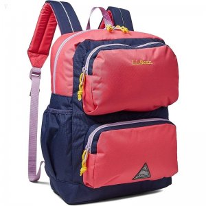 L.L.Bean Trailfinder Backpack (Little Kids/Big Kids) Ruby Coral/Bright Navy ID-t3y3YiiI