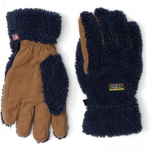 L.L.Bean Mountain Pile Fleece Gloves Nautical Navy ID-e9WCHVaW