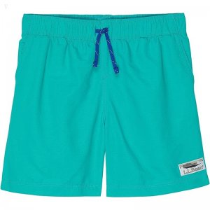 L.L.Bean Stowaway Shorts (Little Kids) Deep Aqua Teal ID-pomkx3nQ