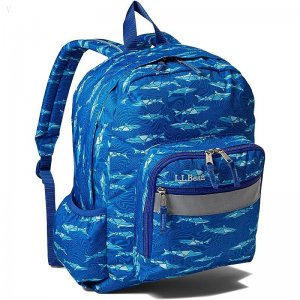 L.L.Bean Kids Original Backpack Print Regatta Blue Geo Shark ID-3CuSYVhO
