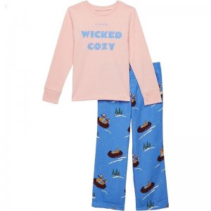 L.L.Bean Flannel Pajamas (Big Kids) Blush Wicked Cozy ID-gt0I6oQM