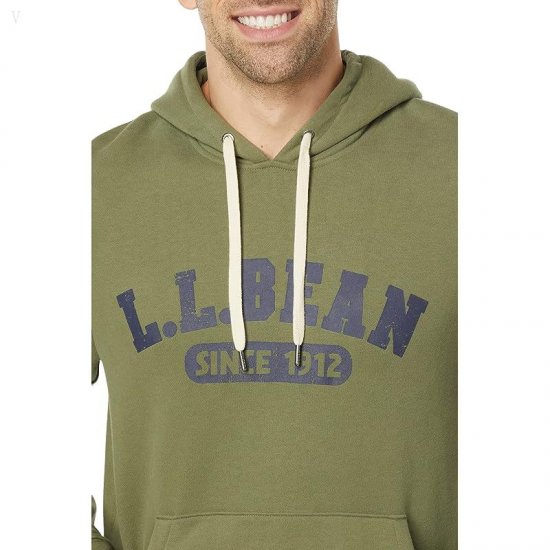 L.L.Bean 1912 Sweatshirt Hooded Logo Deep Olive ID-Zoe3Squ0