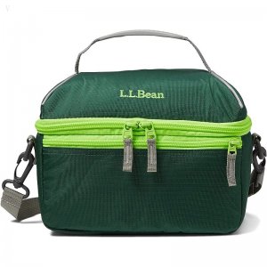 L.L.Bean Flip Top Lunch Box III Camp Green/Citron ID-fS21en2K