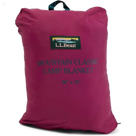 L.L.Bean Mountain Classic Camp Blanket Spruce/Rich Berry ID-v6m9RnTB