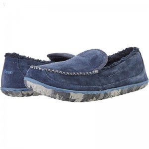 L.L.Bean Mountain Slippers Carbon Navy ID-LLf0CeEP