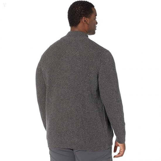 L.L.Bean Organic Cotton Full Zip Sweater - Tall Dark Cinder ID-BxNxEY67