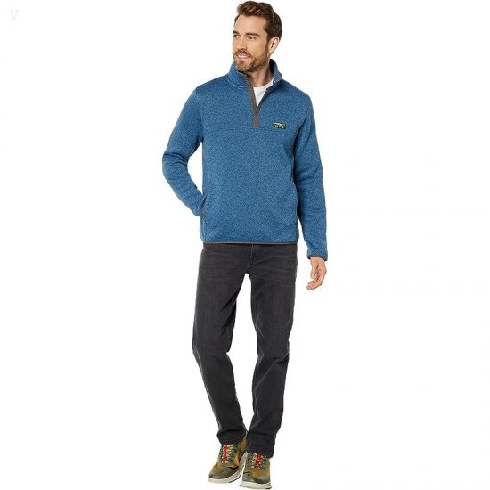 L.L.Bean Sweater Fleece Pullover Iron Blue ID-qRPKRaPj