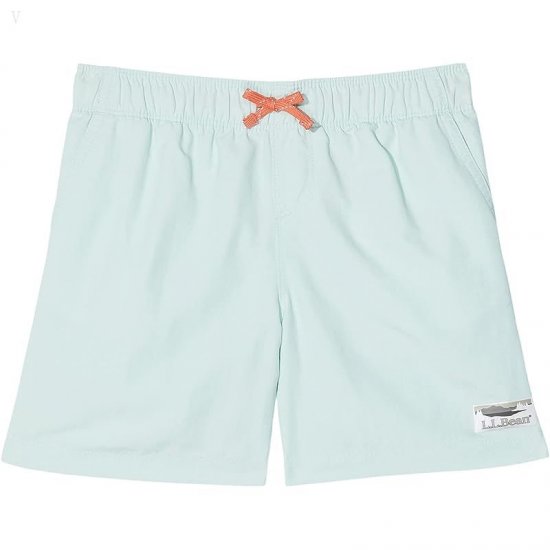 L.L.Bean Stowaway Shorts (Big Kids) Cool Sea Blue ID-PcfQSuwi