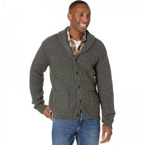 L.L.Bean Classic Raggwool Cardigan Sweater Regular Charcoal ID-tKqlqqpT