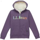 L.L.Bean Sherpa-Lined Hoodie (Big Kids) Muted Purple ID-SSmMEbxo