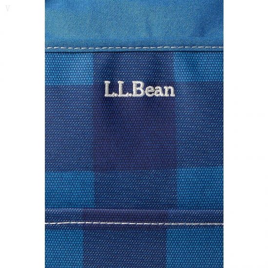 L.L.Bean Insulated Tote Medium Plaid Blue Buffalo ID-CubeAAq3