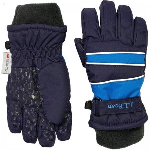 L.L.Bean Kid??s Wintry Mix Waterproof Gloves Deepest Blue/Deep Sapphire ID-ScAUaSaO