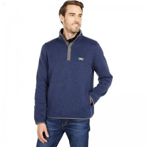 L.L.Bean Sweater Fleece Pullover Bright Navy ID-aFGTqRhq