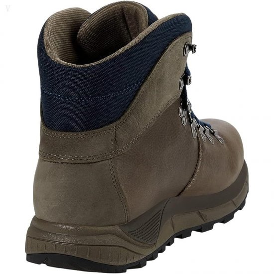 L.L.Bean Alpine Hiking Sneaker Leather Dark Cement/Carbon Navy ID-gzBZk3m2