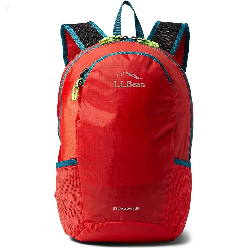 L.L.Bean Stowaway Pack (Little Kids/Big Kids) Vibrant Red ID-5L7755qF