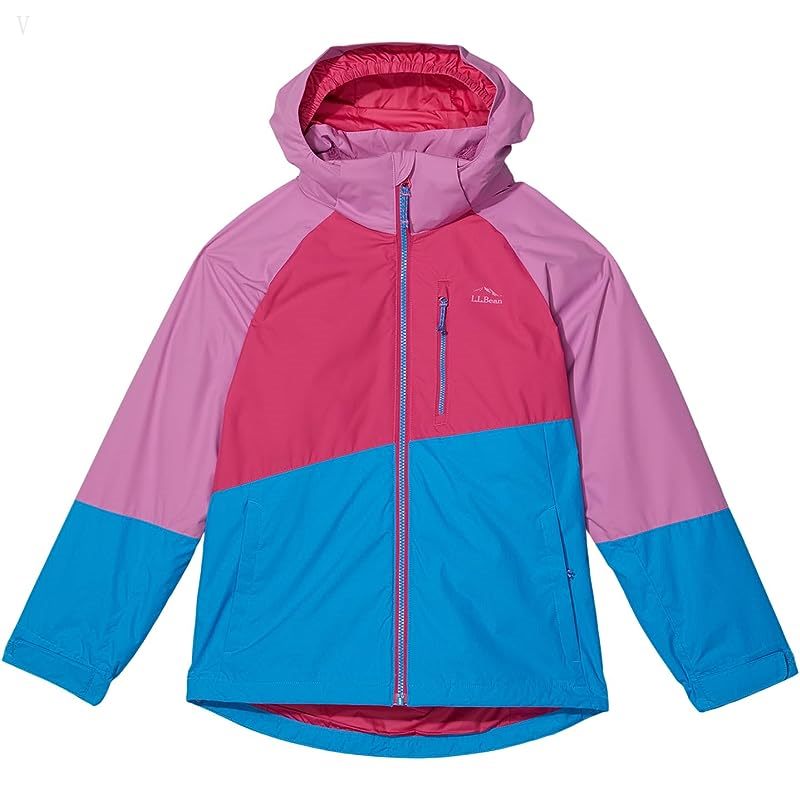 L.L.Bean Fleece Lined Color-Block 3-in-1 (Big Kids) Orchid/Pink Berry ID-9J6IXz4N
