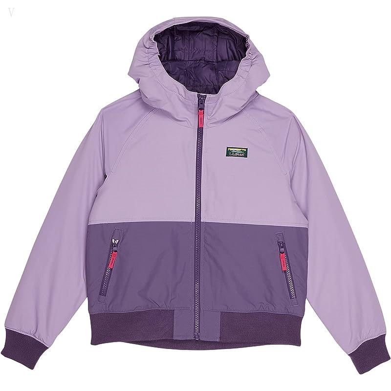 L.L.Bean Warm Up Insulated Jacket (Big Kids) Dusty Violet/Muted Purple ID-BUOwC0xt