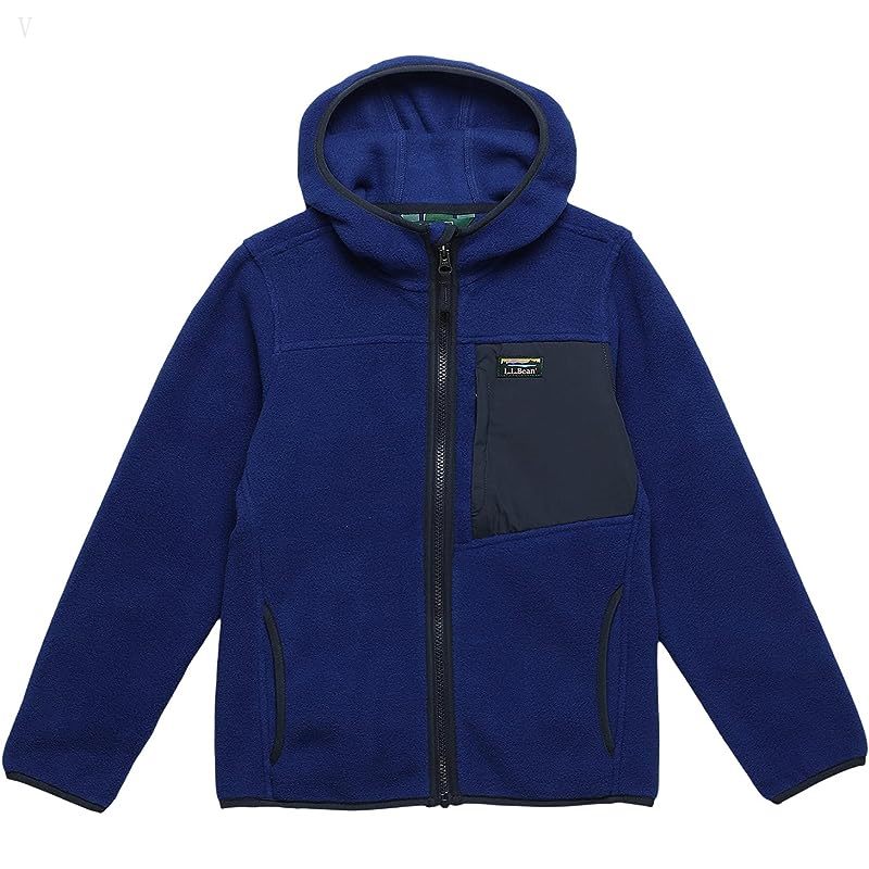 L.L.Bean Retro Mountain Classic Fleece Jacket (Little Kids) Indigo Ink/Carbon Navy ID-GfO2pBGw