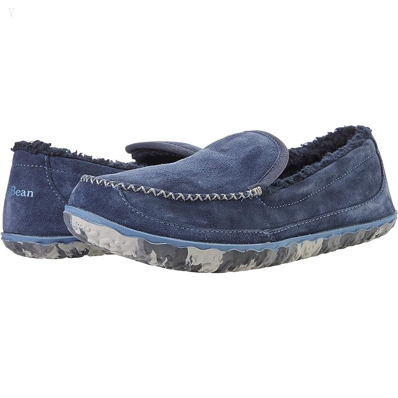 L.L.Bean Mountain Slippers Carbon Navy ID-LLf0CeEP